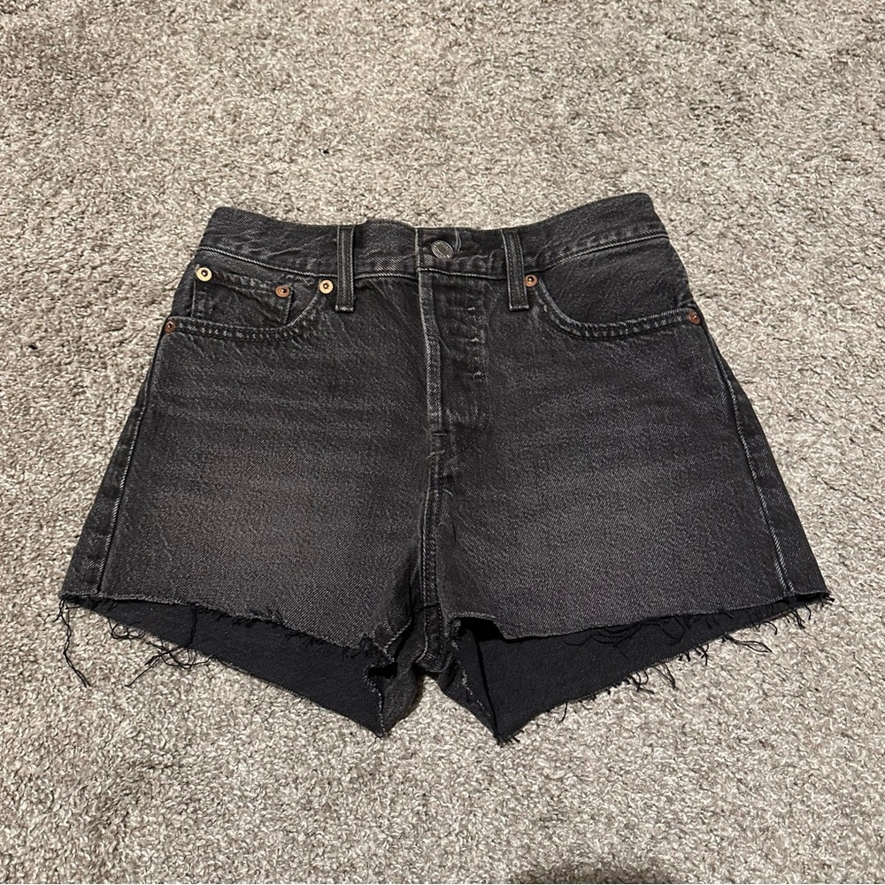 levi’s high waisted wedgie shorts